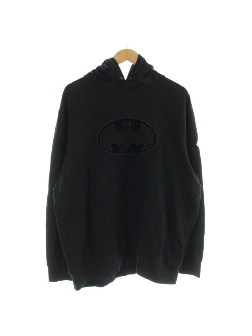 Moncler Batman Collaboration Sweatshirt Hoodie Logo American Comics Black